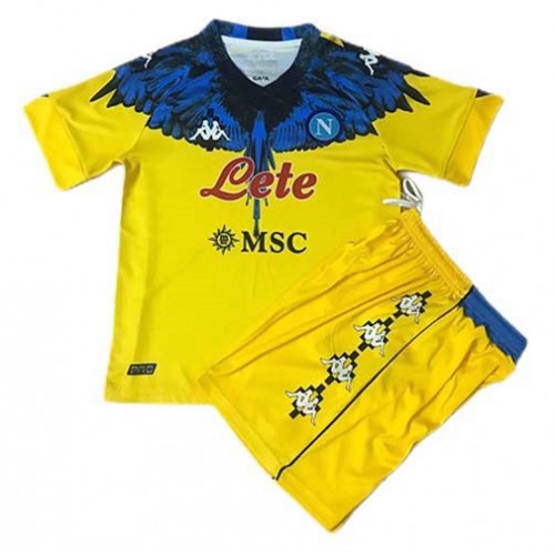 SSC Napoli Fodboldtrøjer Målmand Limited Edition Burlon Børn 2021 Kort ærmer SSC Napoli Fodboldtrøjer Målmand Limited Edition Burlon Børn 2021 Kort ærmer